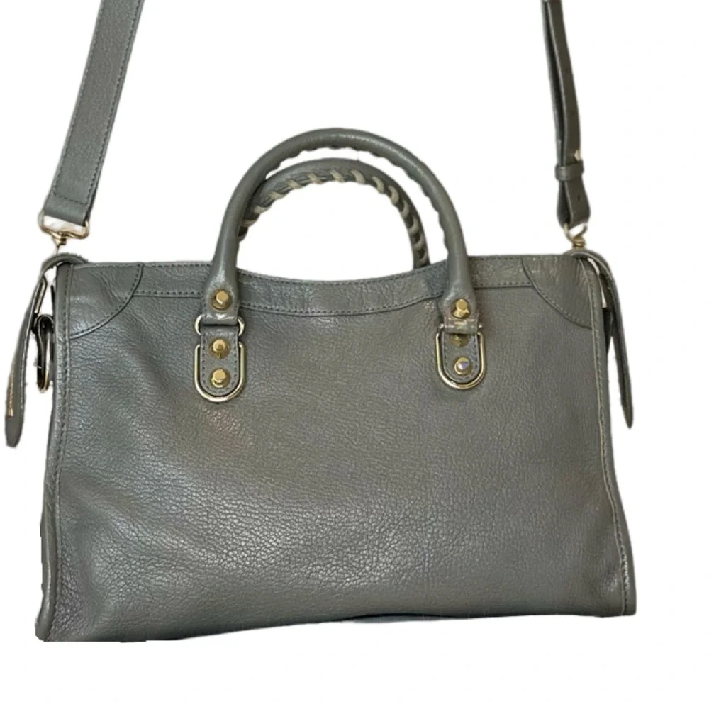 Balenciaga City Classic Metallic Edge Hardware Mini - Gray - Picture 3 of 16